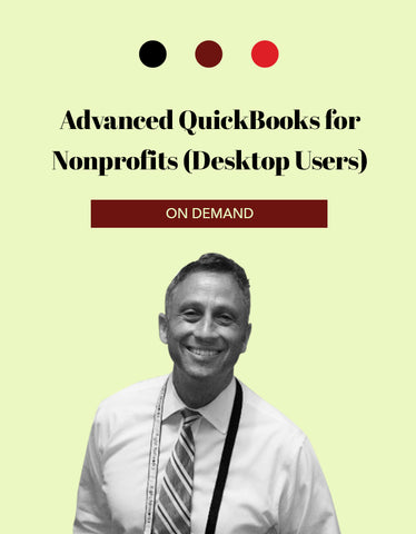 Advanced QuickBooks for Nonprofits 2023 for DESKTOP Users