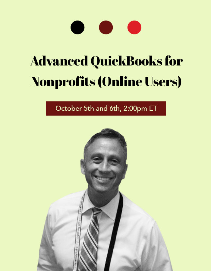Advanced QuickBooks for Nonprofits for CLOUD-BASED/ONLINE Users
