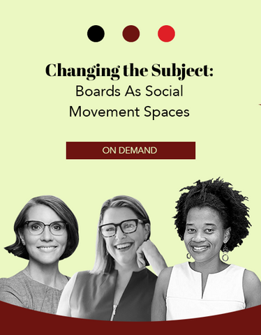 Changing the Subject: Boards As Social Movement Spaces